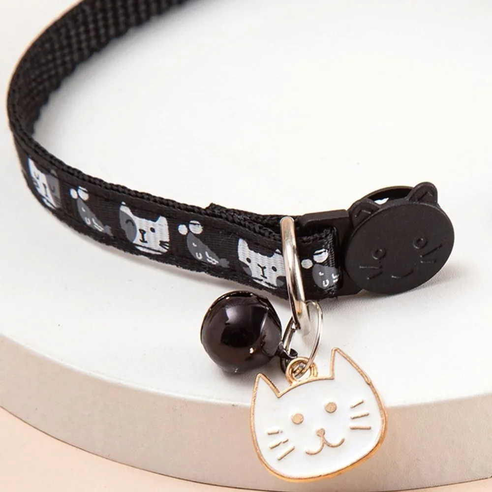 Black Pet Collar For Cat